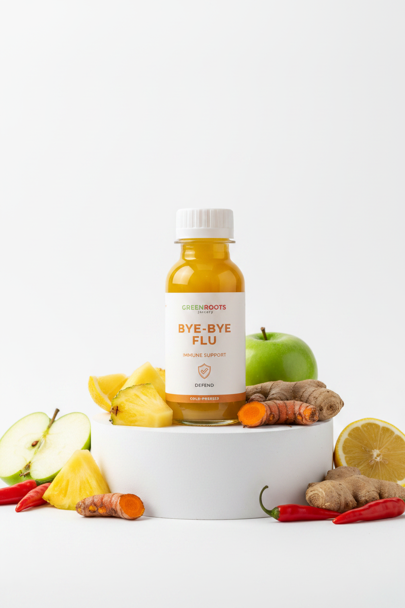 Bye-Bye Flu Shot - Green Roots Juicery