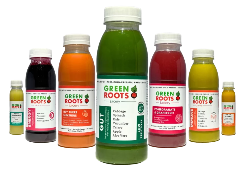 Green Roots Juice Bottles